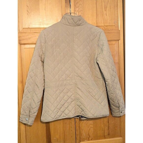 Telluride Snap Front Tan Diamond Quilted Jacket Women's Size Medium - Picture 10 of 14